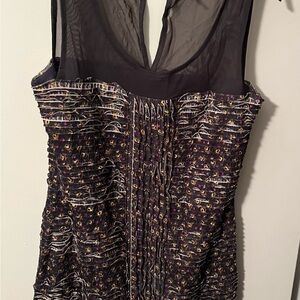 Free People Sheer Black Mesh Top